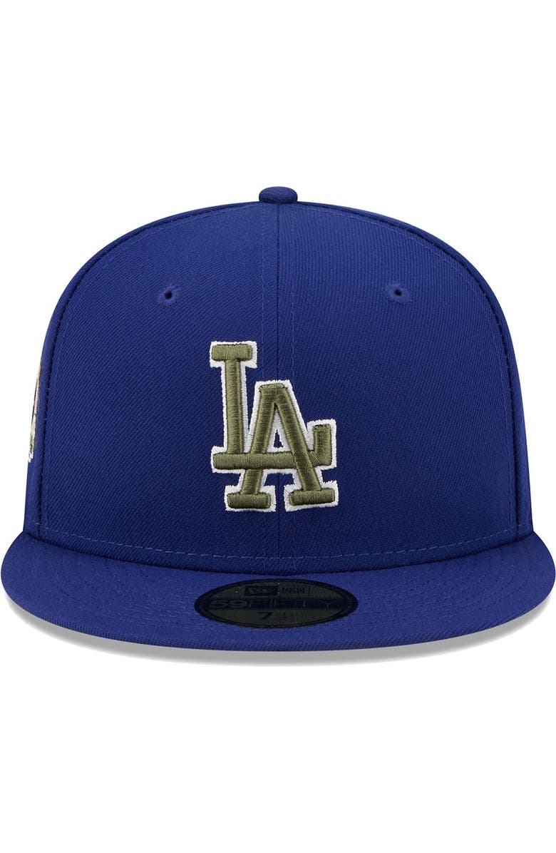 New Era Men's New Era Royal Los Angeles Dodgers 60th Anniversary Spring Training Botanical 59FIFTY Fitted Hat, Alternate, color, Royal