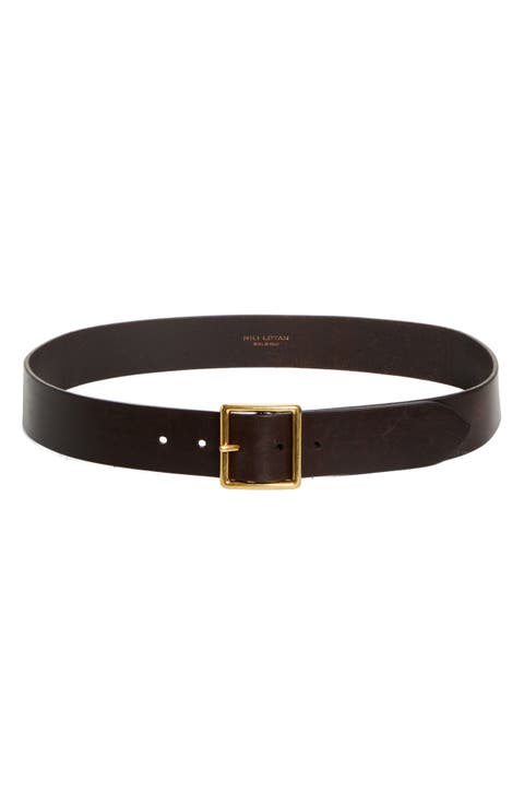 Marcela Woven Leather Belt