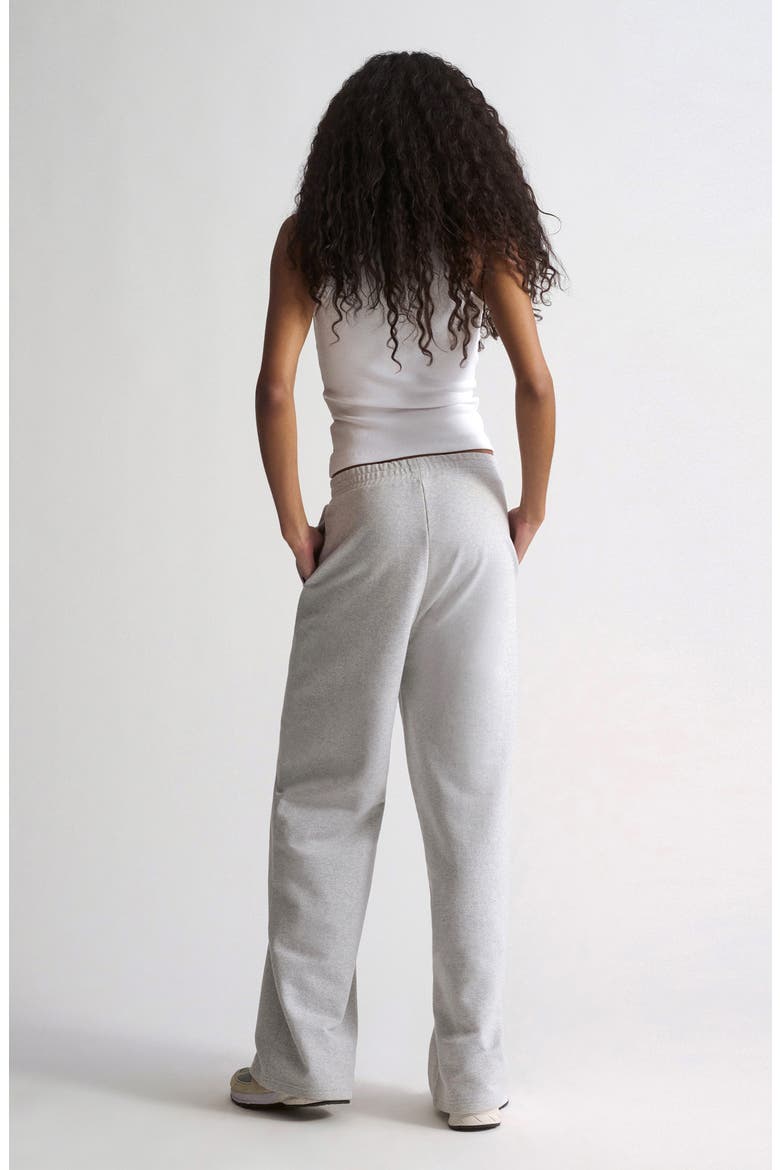 Wide Leg Sweatpants, Alternate, color, LIGHT GREY MELANGE