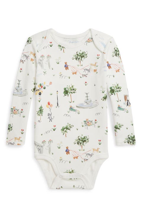 RL Baby x Riley Sheehey Cotton Bodysuit (Baby)