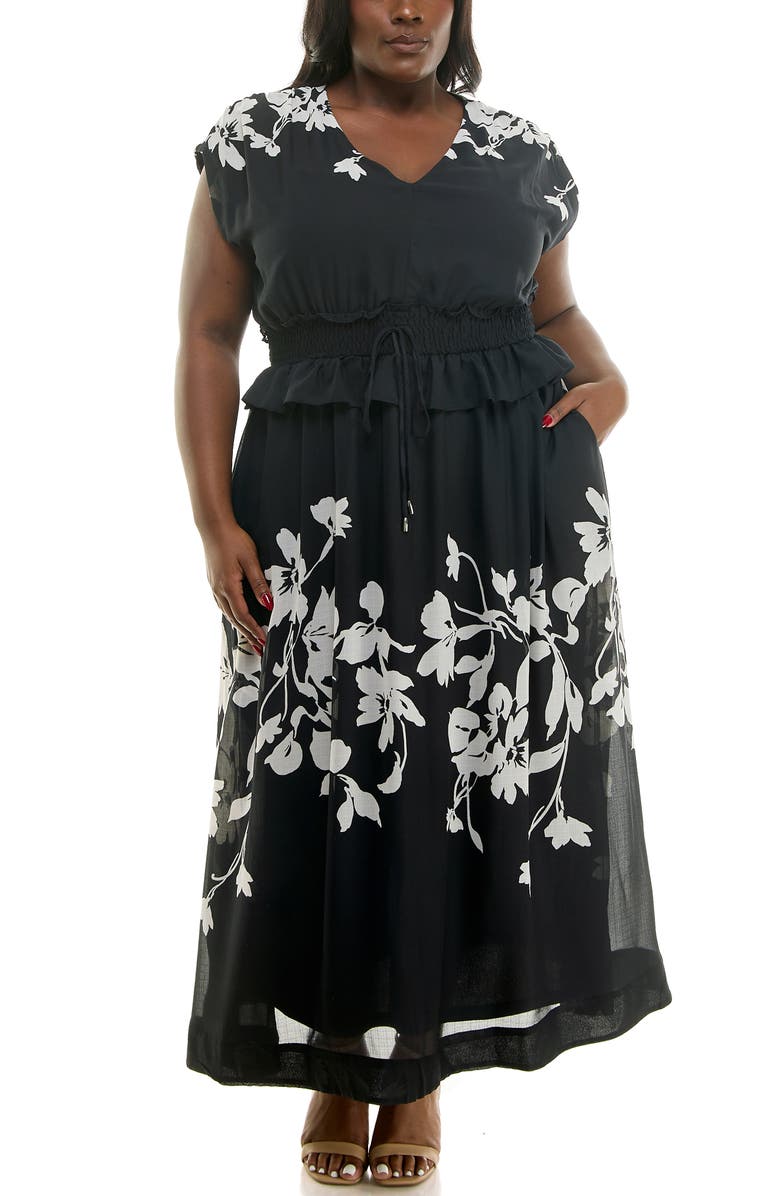 Taylor Dresses Floral Maxi Dress, Alternate, color,