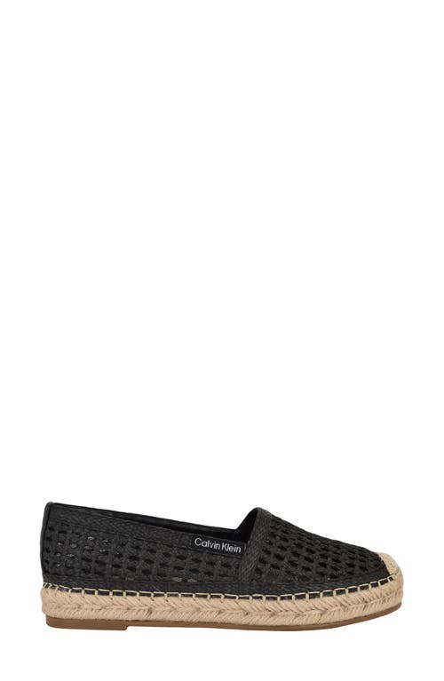 Calvin Klein Padona Espadrille Flat In Black