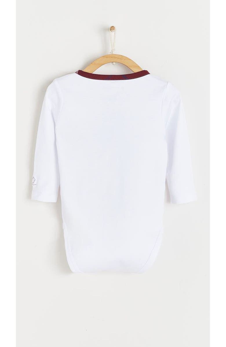 Babycottons Premium Peruvian Pima Cotton Andre Henley Long Sleeve Bodysuit For Infant, Alternate, color, 