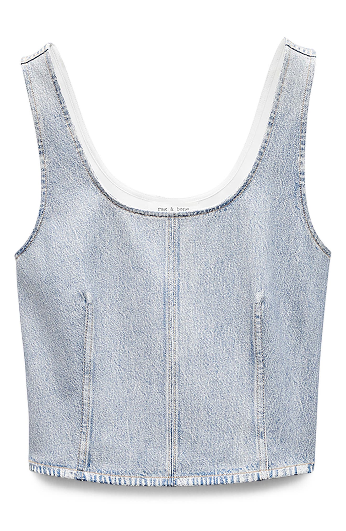 Miramar Ryan Trompe l'Oeil Faux Denim Tank