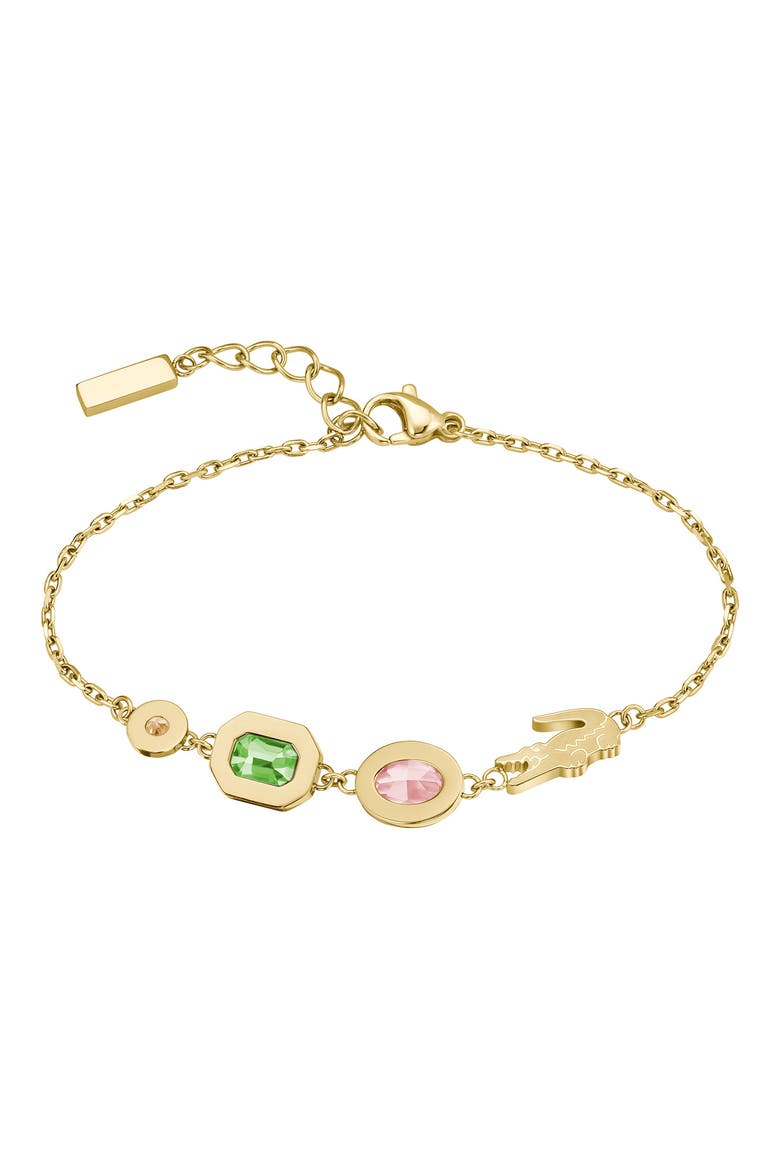 Deva Crystal Line Bracelet, Alternate, color, GOLD