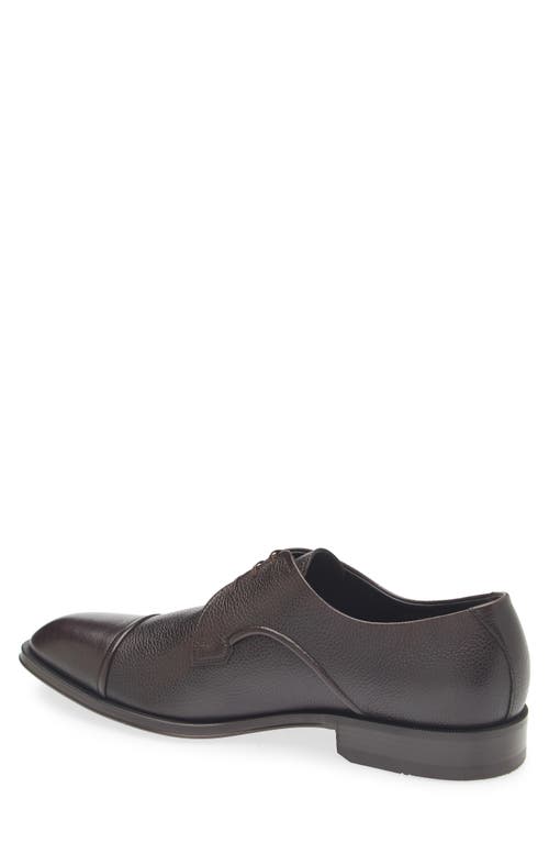 Hugo Boss Logo-debossed Derby Shoes In Black