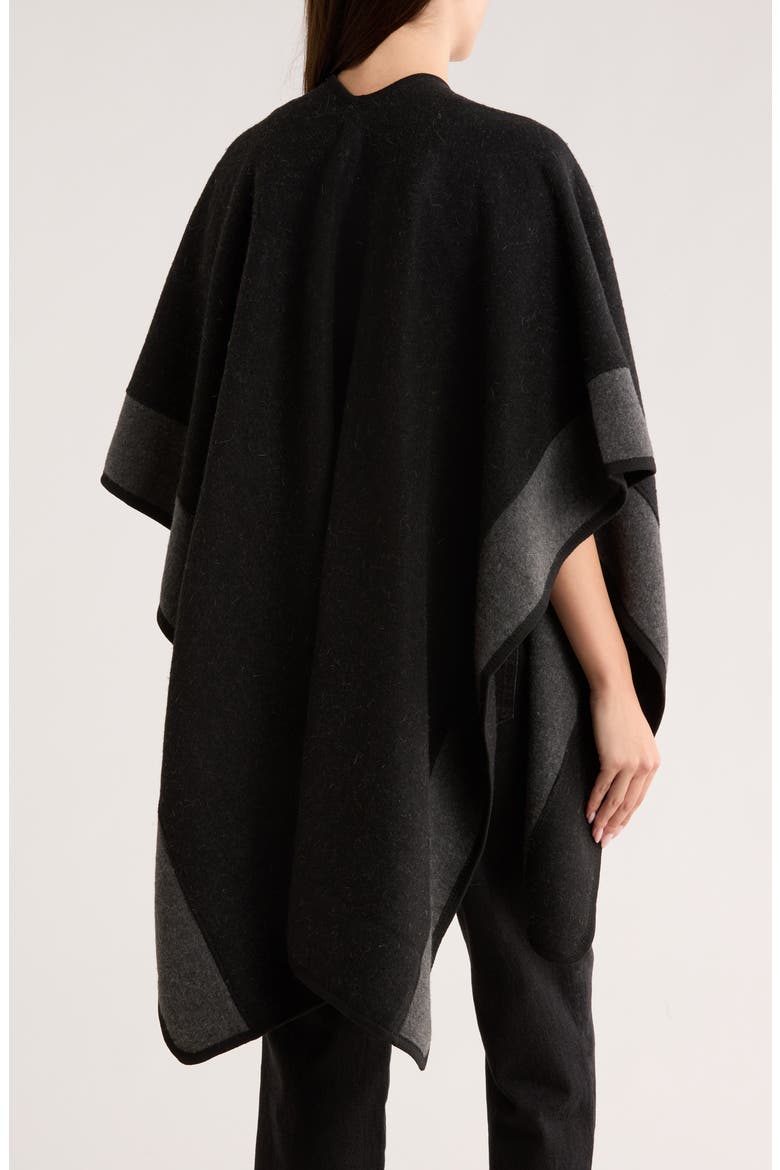 Colorblock Cardigan, Alternate, color, BLACK