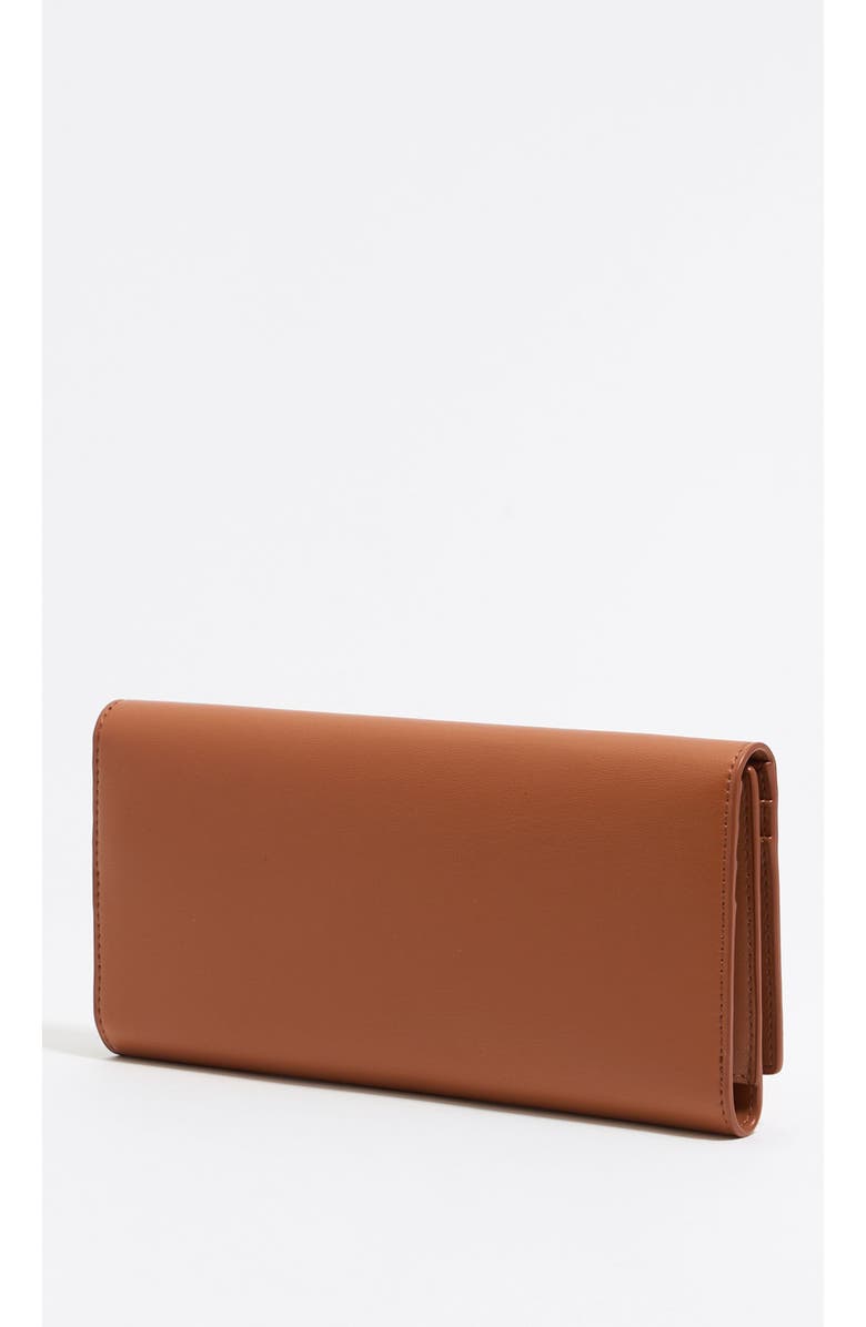 Bimba y Lola Tan Leather Continental Wallet, Alternate, color, Tan