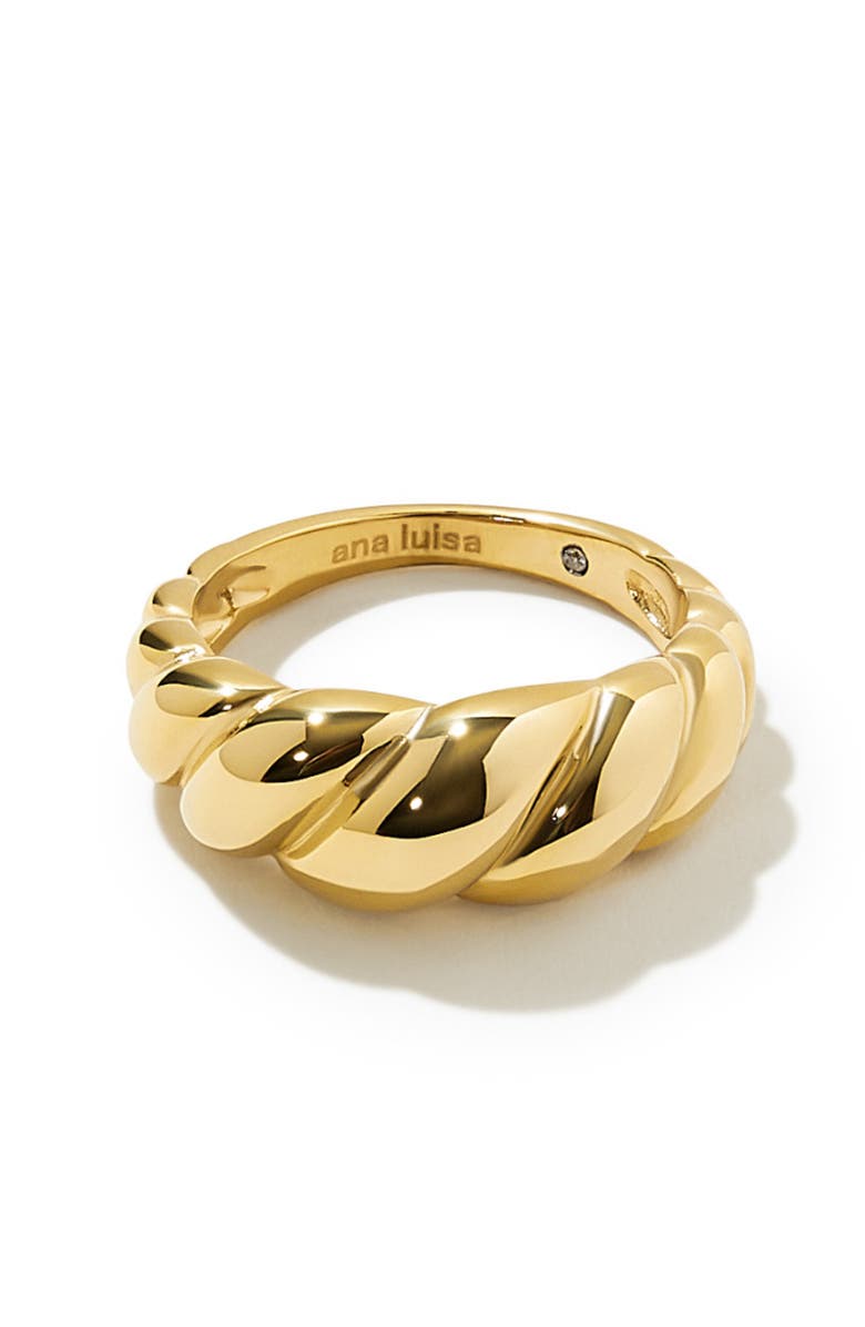 Ana Luisa Gold Twist Ring - Rope Bold, Main, color, 