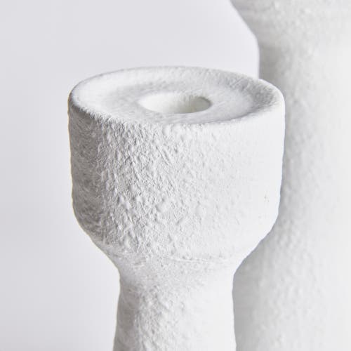 Napa Home & Garden Colton Taper Candle Holder Stands Set Of 2 In White