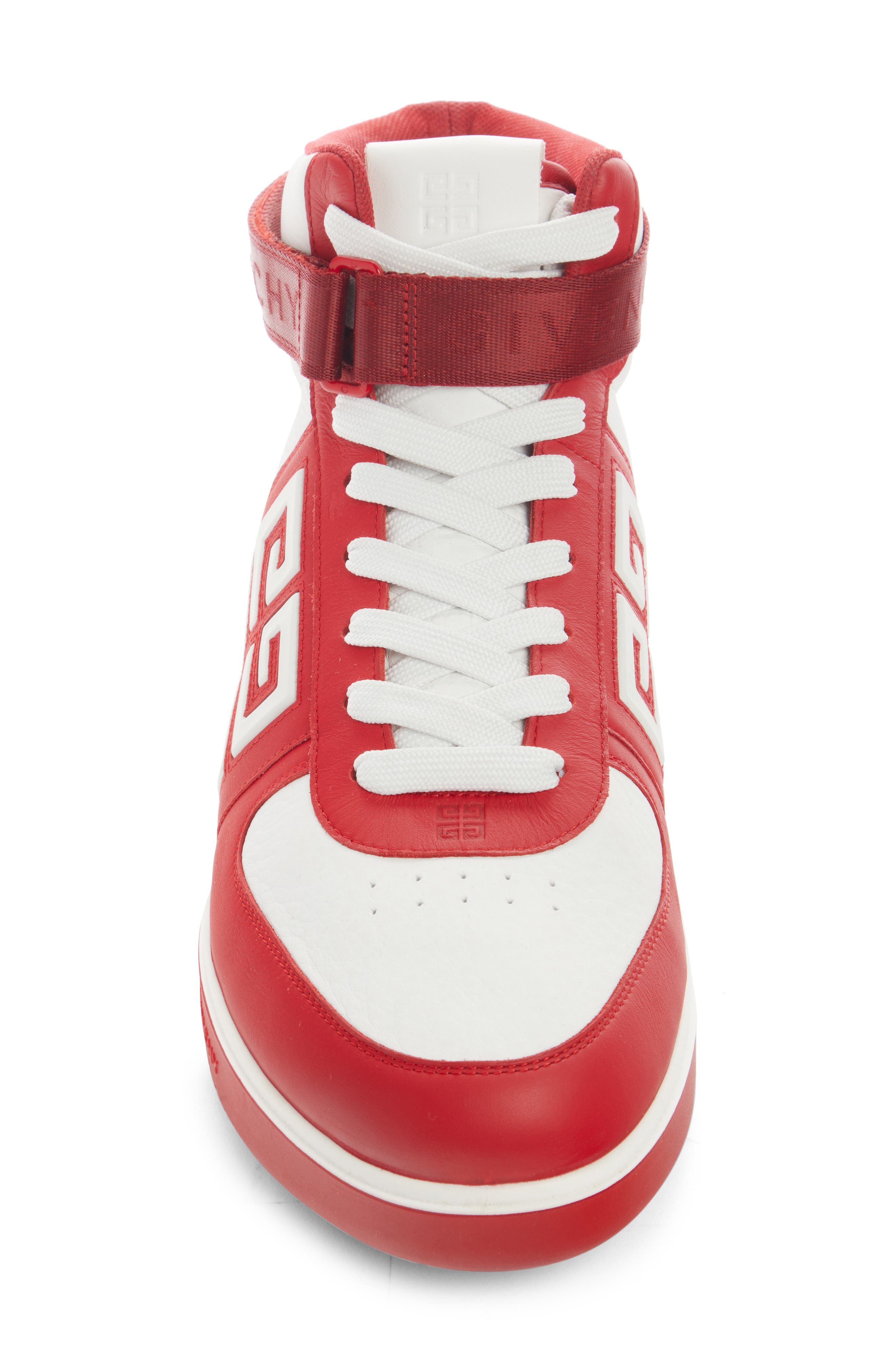 G4 High Top Sneaker, Alternate, color, RED/ WHITE