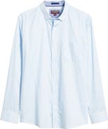 Johnston & Murphy Diamond Print Cotton Button-Up Shirt