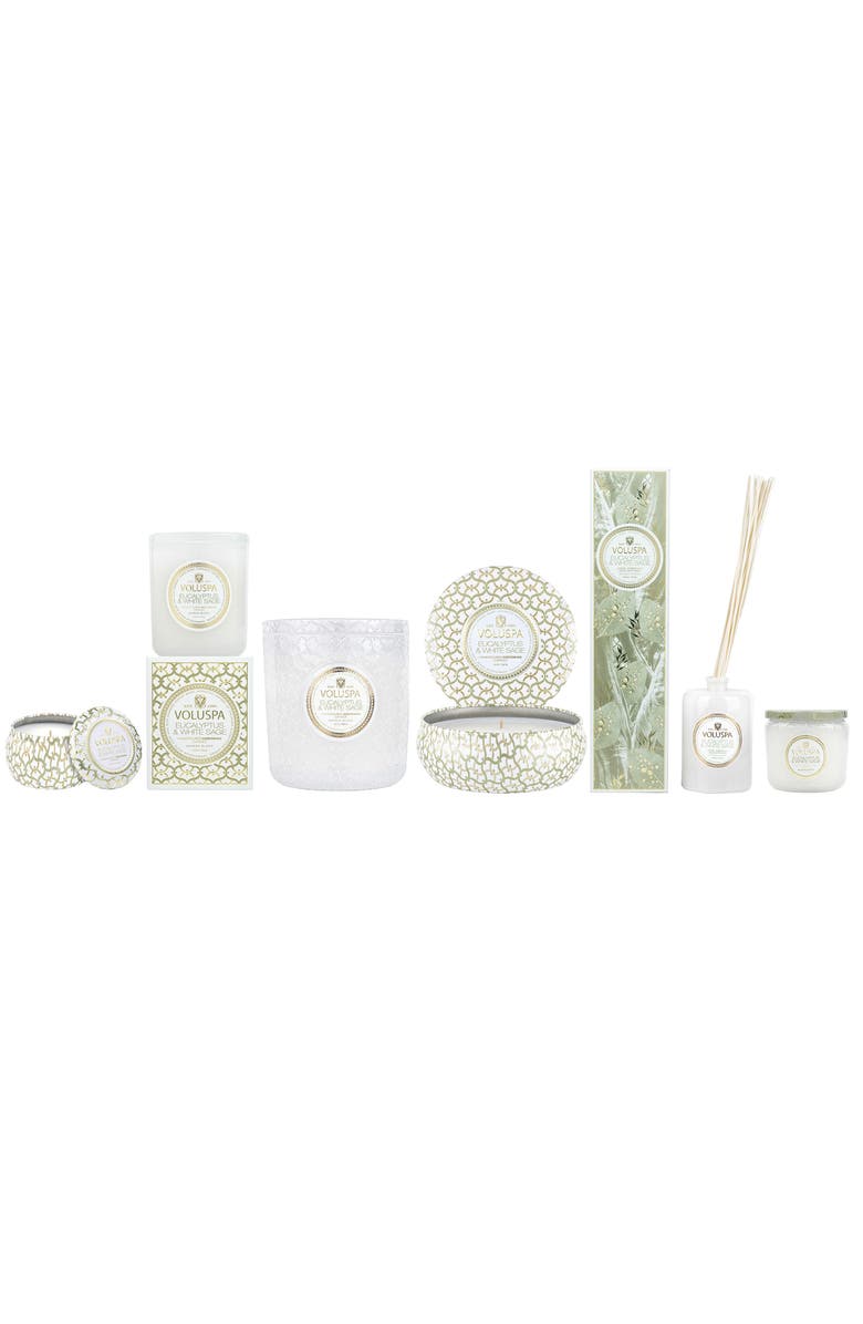 Voluspa Eucalyptus & White Sage Boxed Classic Candle, Alternate, color, Eucalyptus