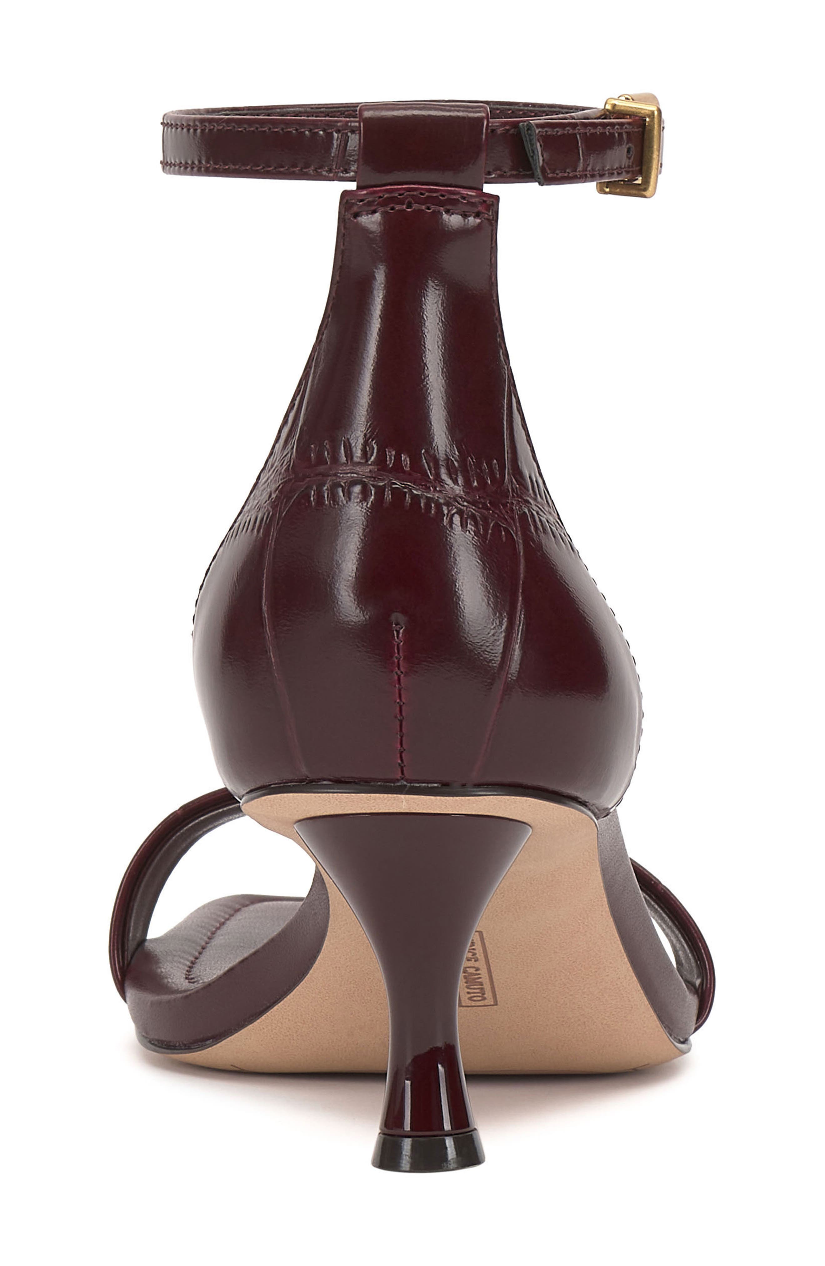 Vinkely Square Toe Kitten Heel Sandal, Alternate, color, PLUM