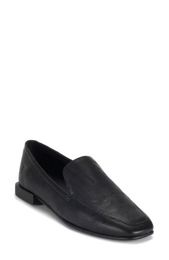 Frye Claire Leather Easy Loafers In Black
