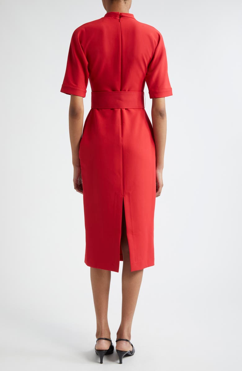 Reiss Naya Belted Mock Neck Dress, Alternate, color,