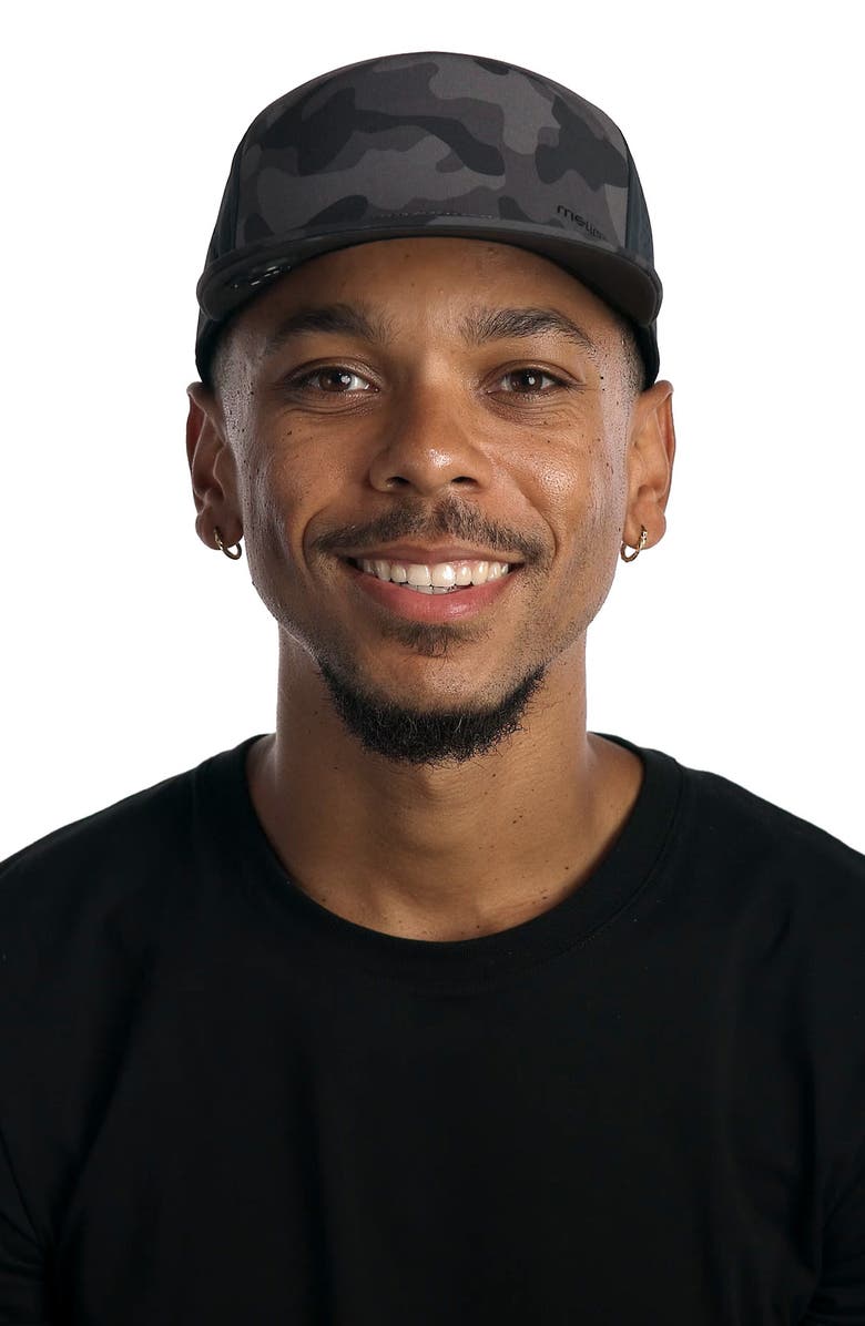 Melin Trenches Hydrolite Adjustable Performance Ball Cap, Alternate, color, Black Camo