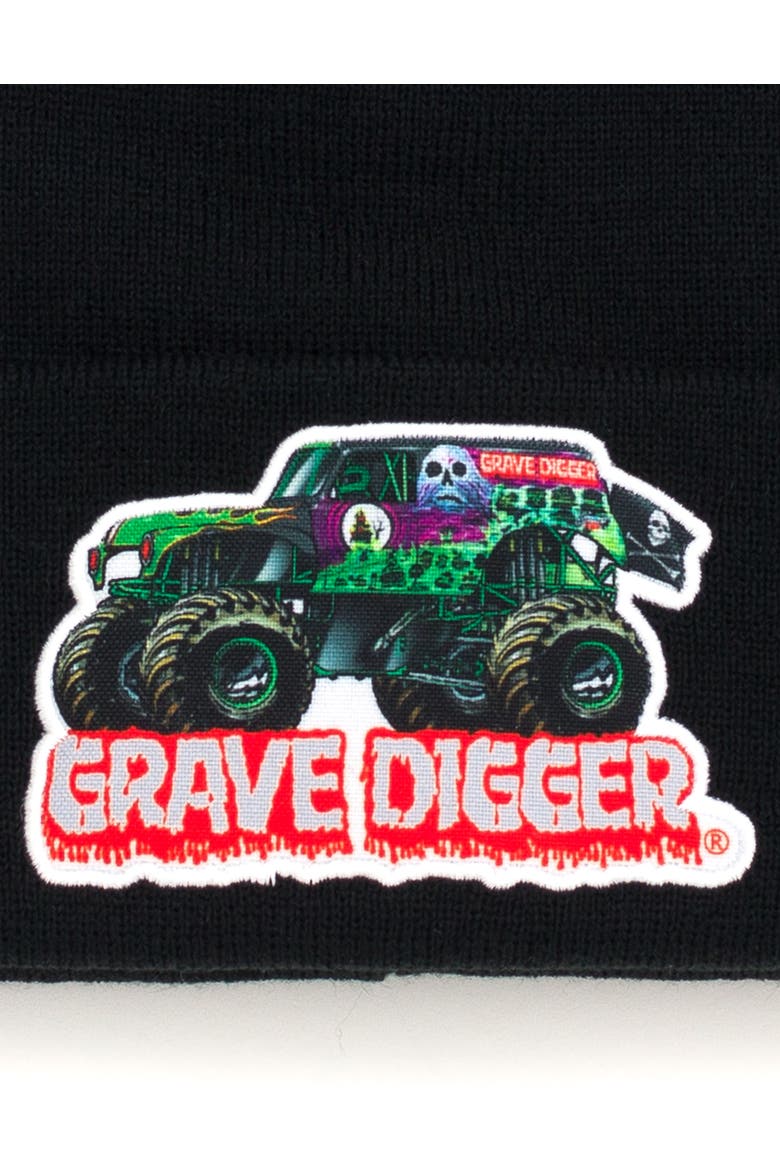 Grave Digger Beanie, Alternate, color, Grave Digger Black