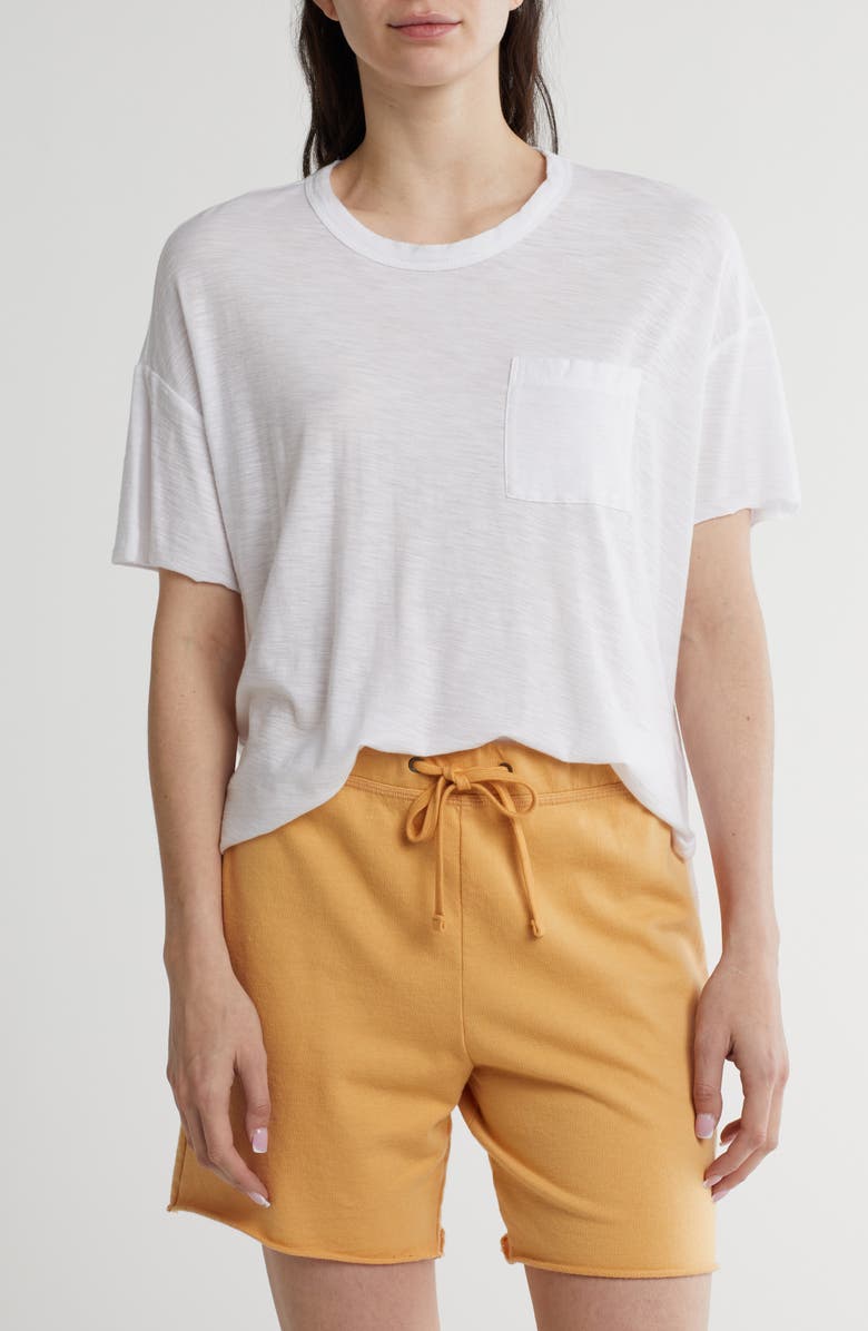 James Perse Crewneck Pocket T-Shirt, Main, color, White