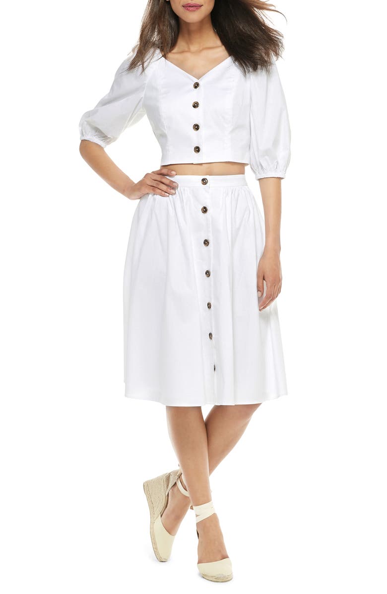 Gal Meets Glam Collection India Button-Up Two-Piece Dress, Alternate, color,