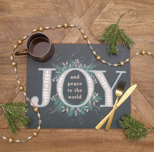 C & F Home C&f Home Joy Emerald Hardboard Placemats Set Of 6 In Green