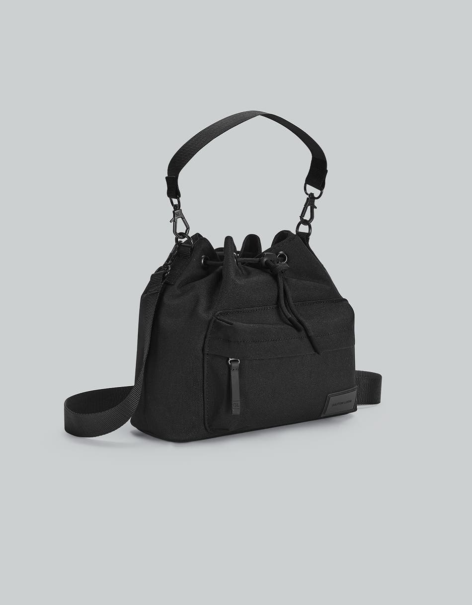 Gaston Luga Spläsh Bucket Crossbody, Alternate, color, Weave Black