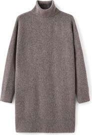 MANGO Turtleneck Long Sleeve Dress