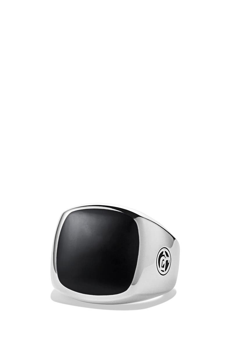 David Yurman 'Chevron' Signet Ring, Main, color,