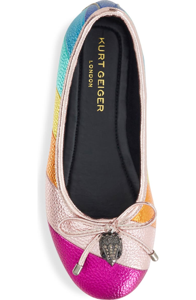 Kurt Geiger London Kids' Mini Eagle Ballerina Flat, Alternate, color,