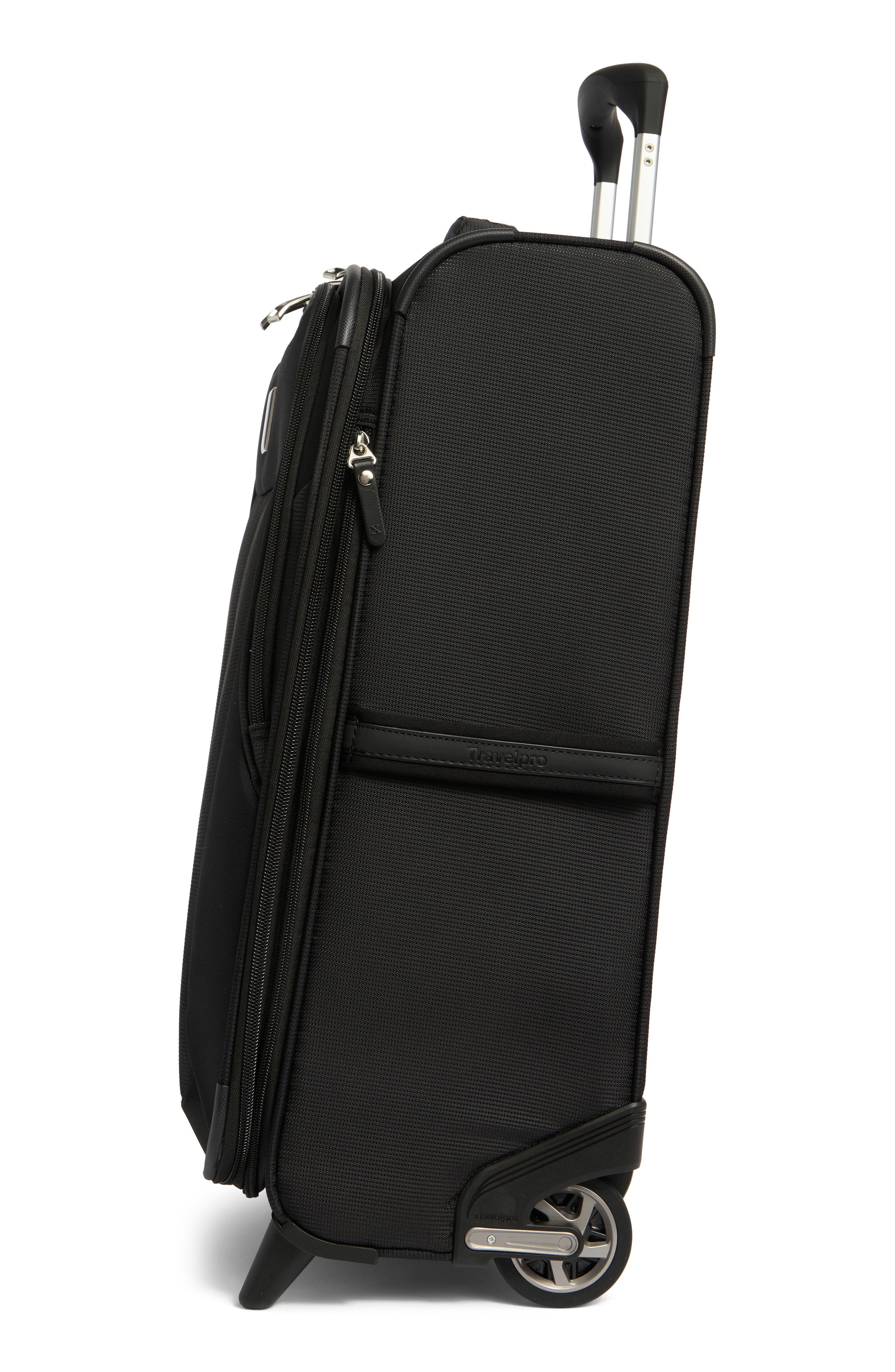 TRAVELPRO WAB6 22-Inch Expandable 2-Wheel Carry-On Softside Rollaboard Luggage, Alternate, color, Black