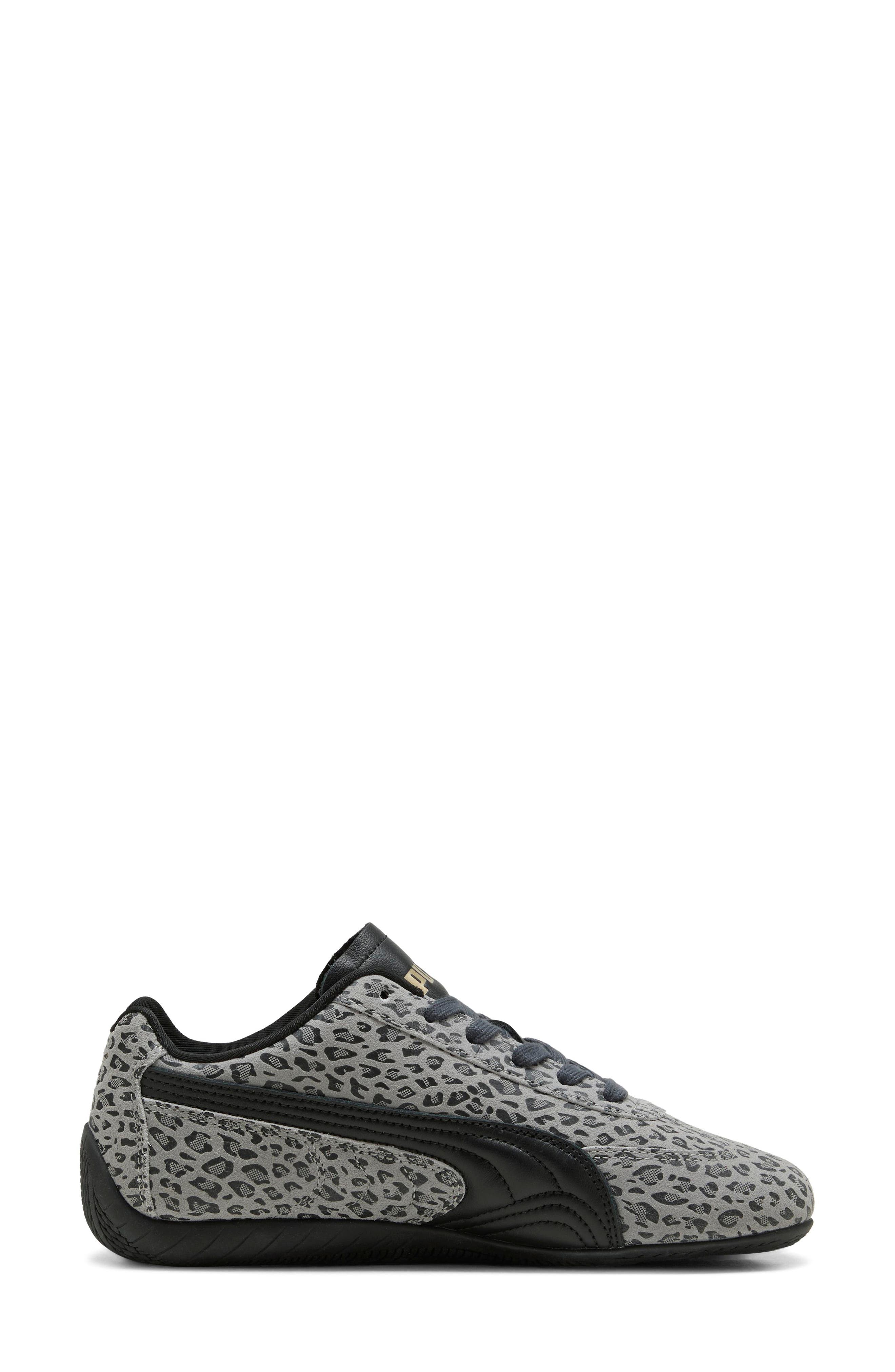 Speedcat Cat Leather Sneaker, Alternate, color, GRAY ECHO/ PUMA BLACK
