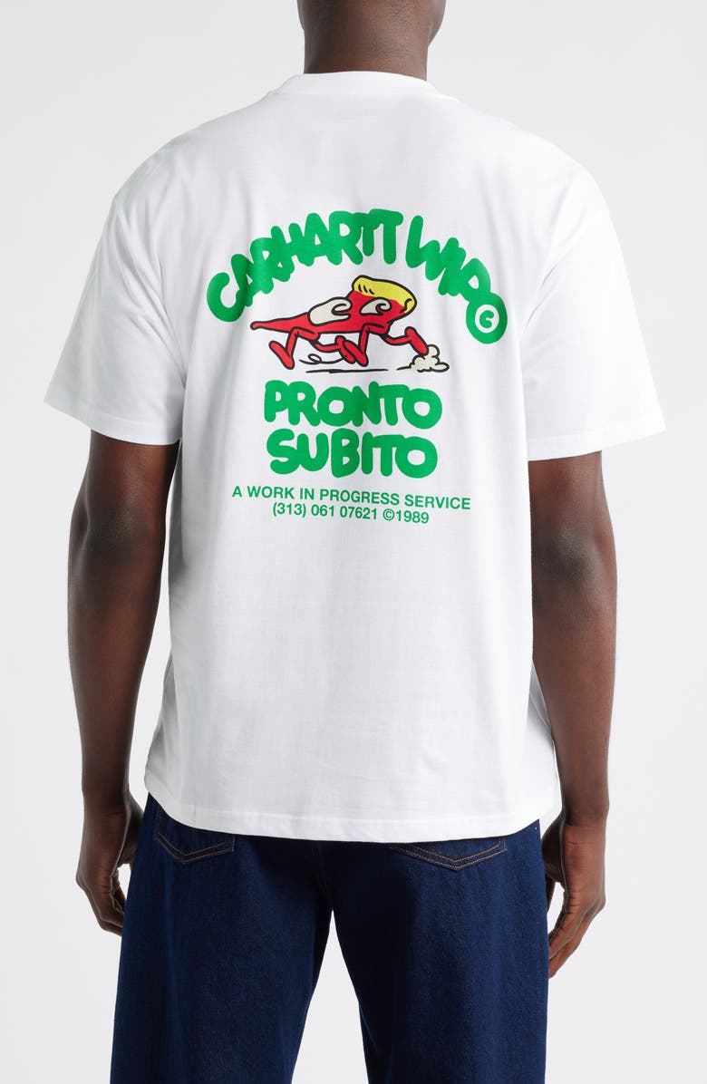 Carhartt Work In Progress Pronto Organic Cotton Graphic T-Shirt, Alternate, color, White