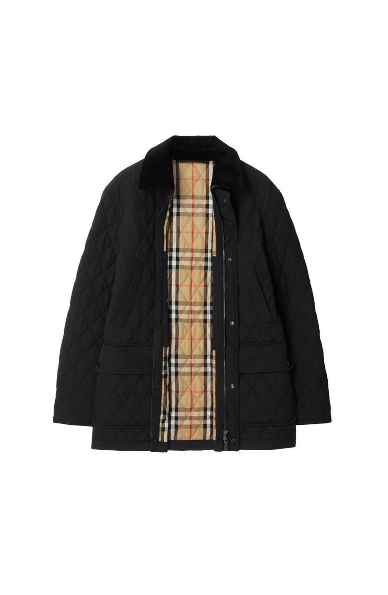 Burberry Quilted Nylon Barn Jacket, Alternate, color, 