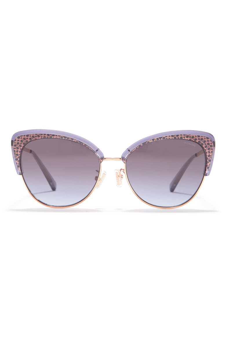 COACH 55mm Butterfly Sunglasses, Main, color, 