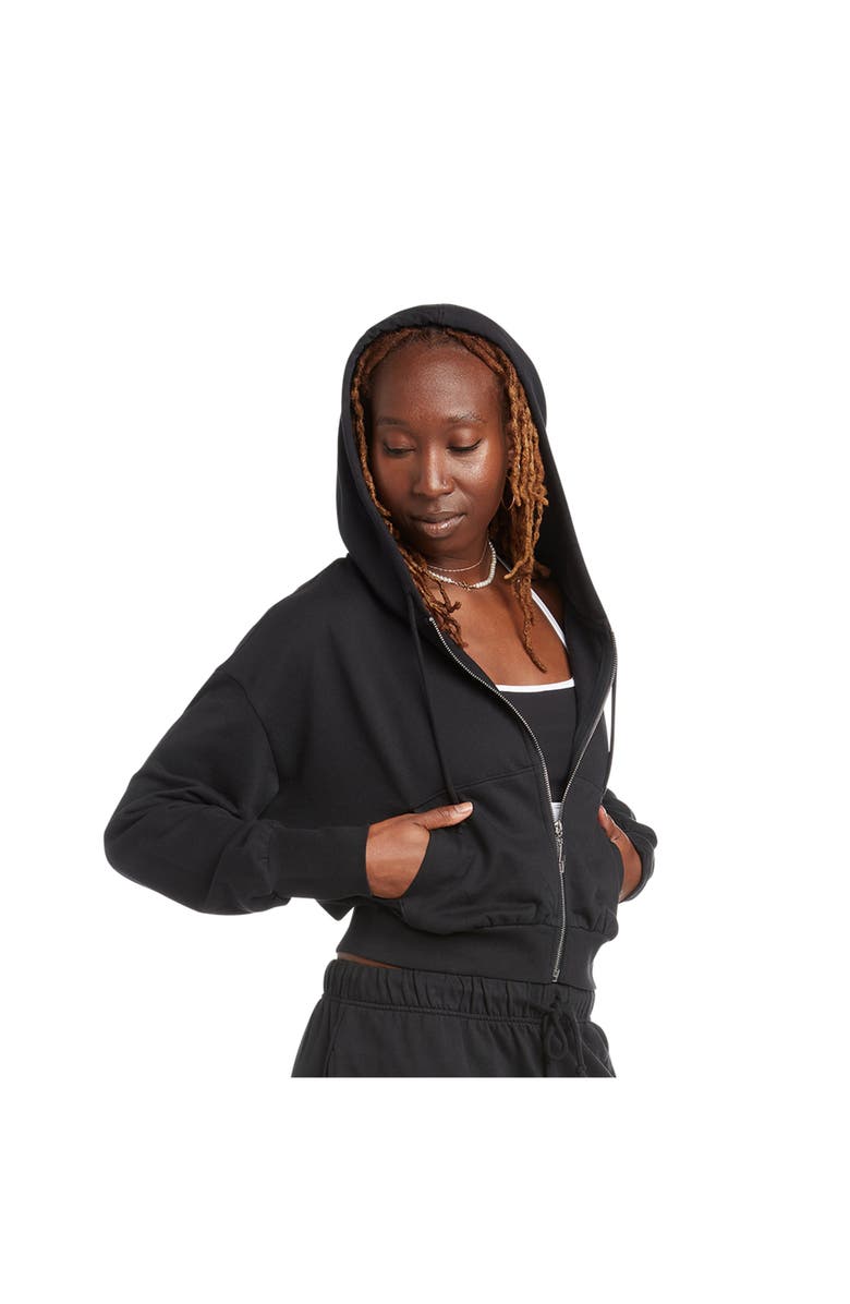ELECTRIC YOGA Thunder Zip Up Hoodie, Alternate, color, Black