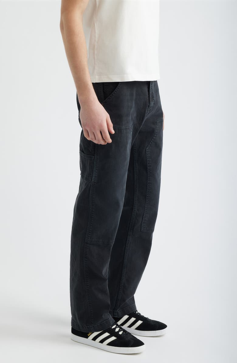 Corridor Double Knee Stretch Cotton Carpenter Pants, Alternate, color, Black
