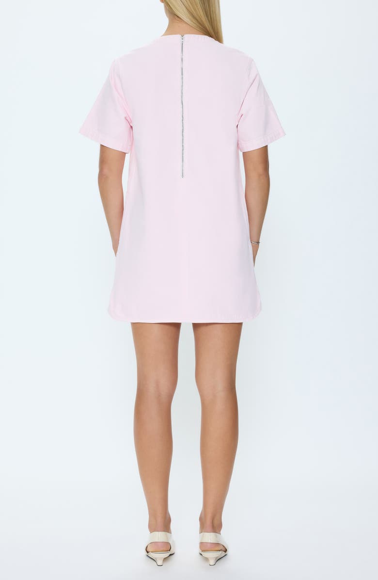 Pistola Remi Short Sleeve Woven Cotton Minidress, Alternate, color, Blush