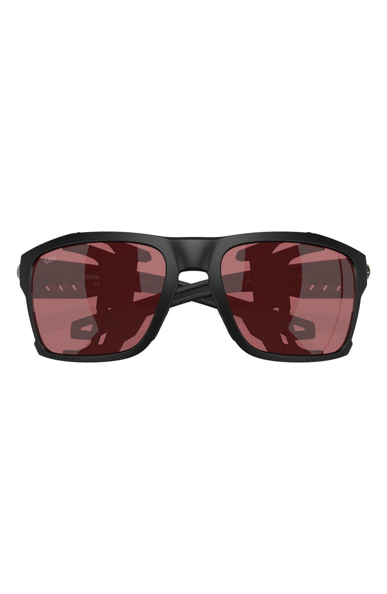 Costa Del Mar King Tide 60mm Sunglasses, Alternate, color, Matte Black / Rose 580G