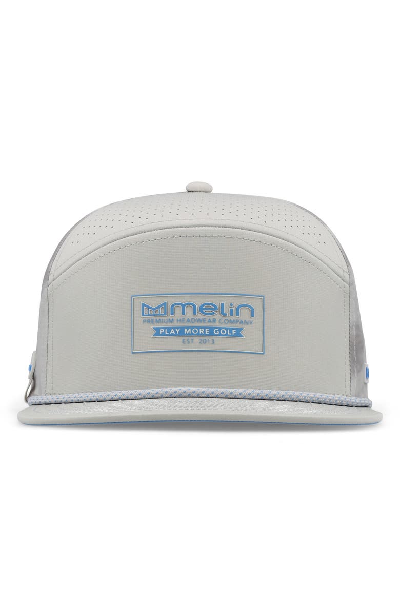 Melin Trenches Links Drive Hydro Snapback Cap, Alternate, color, Sky/ Light Grey