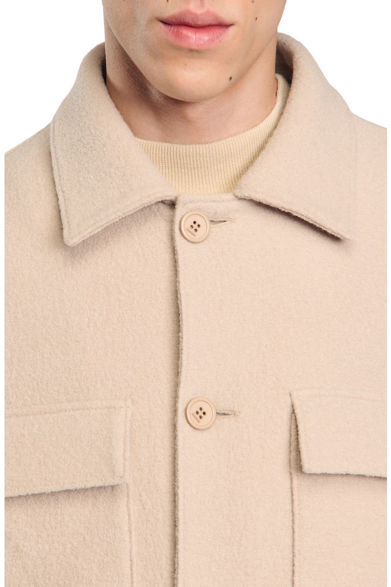 Button-up overshirt, Alternate, color, Beige
