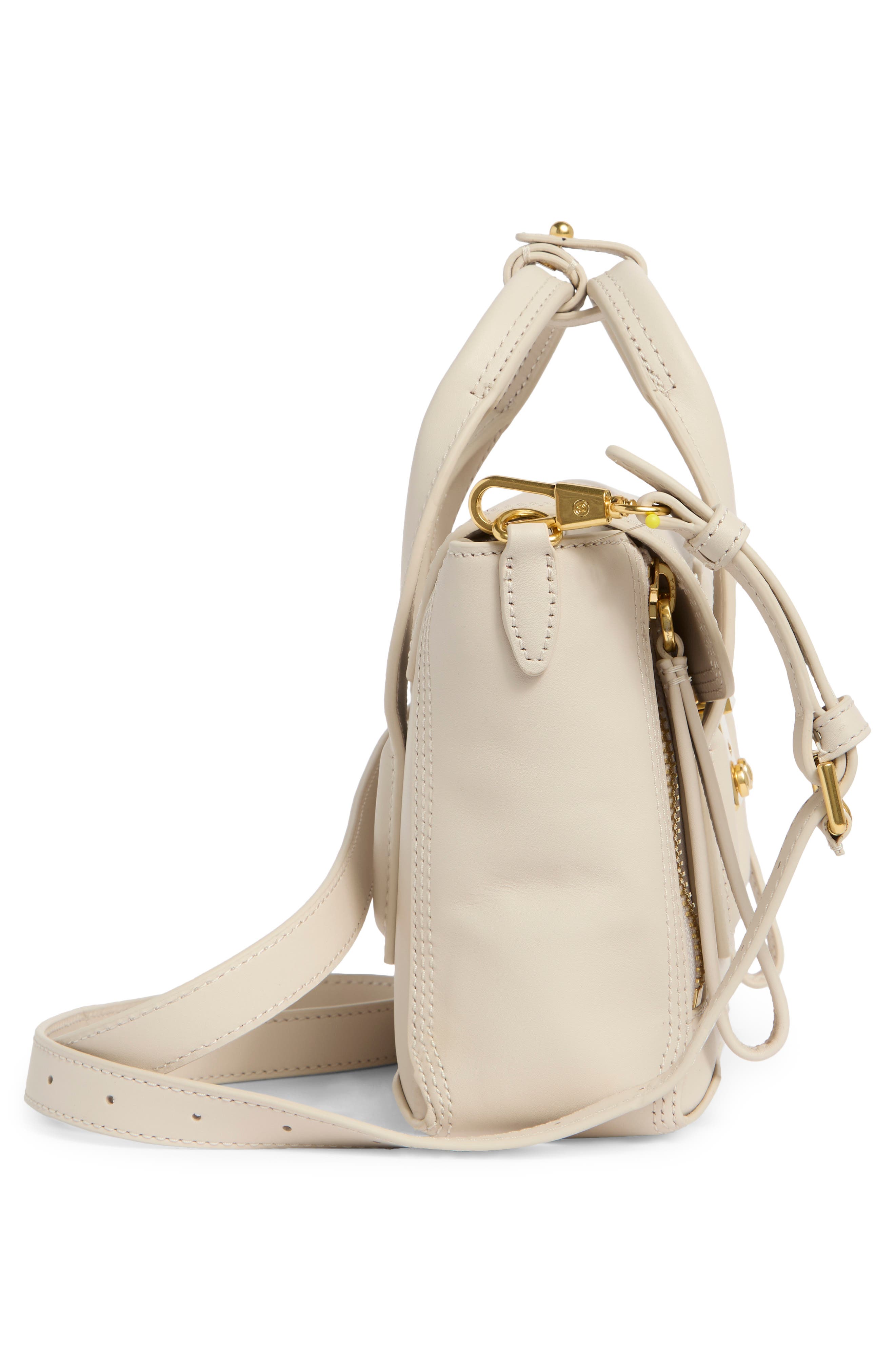 Mini Pashli Leather Satchel, Alternate, color, CEMENT