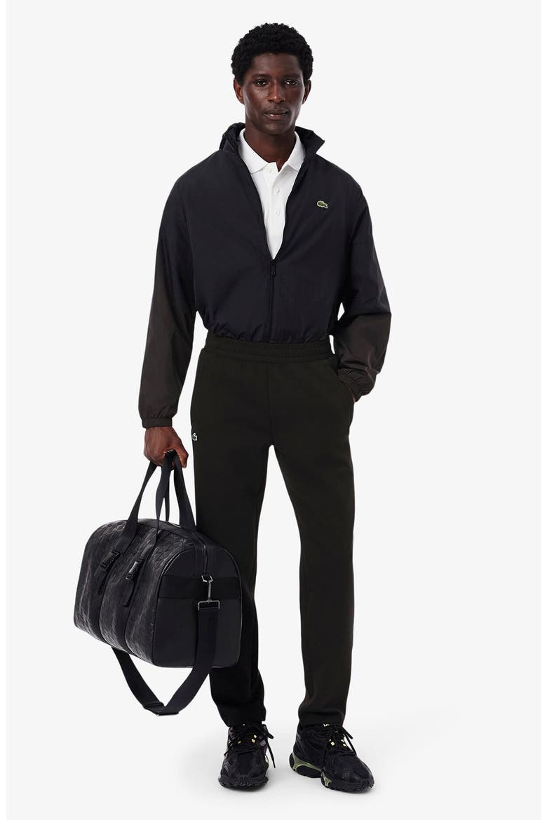 Mesh Panel Tapered Track Pants, Alternate, color, BLACK