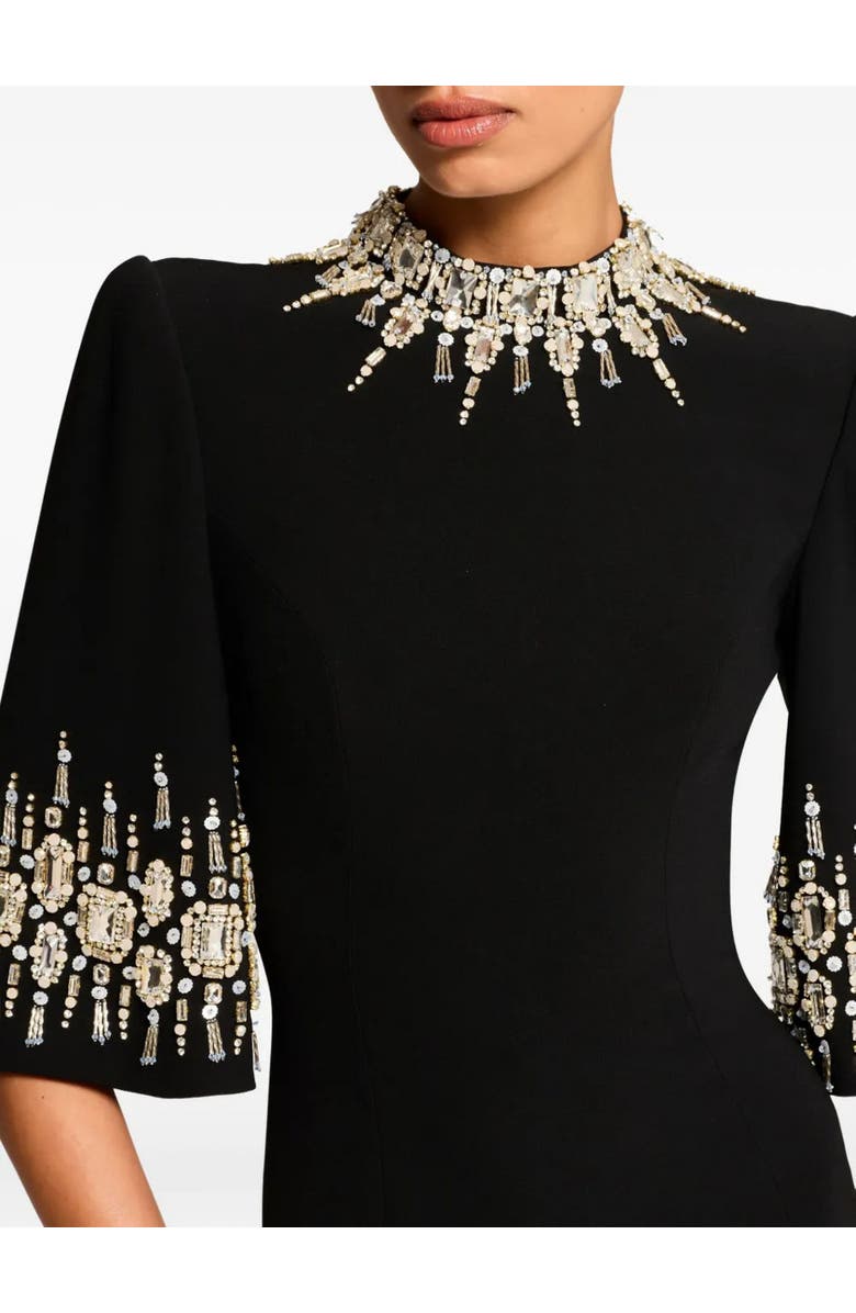 Jenny Packham Ilana Embellished Maxi Dress, Alternate, color, Liquorice