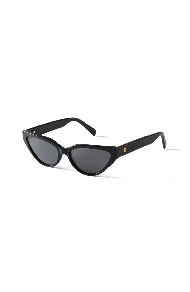 French Kiwis Eyewear Nikki Sunglasses, Alternate, color, Black