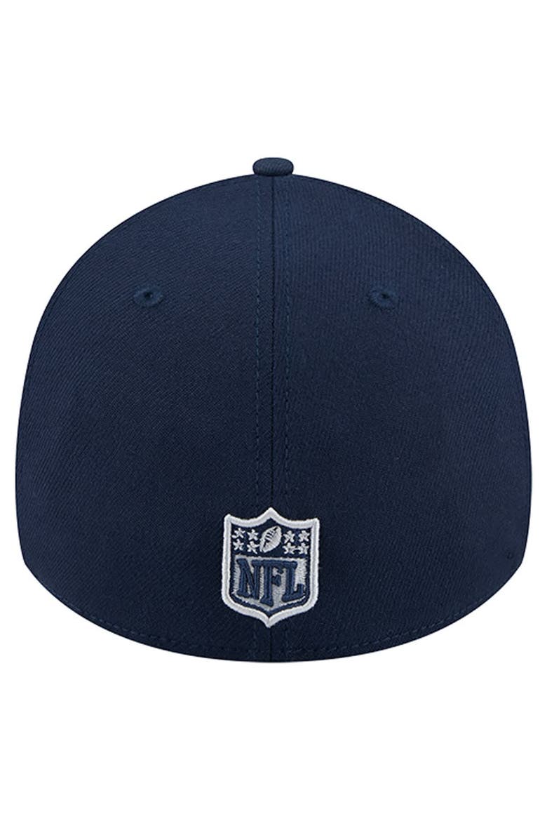 Men's New Era Navy Dallas Cowboys Stripes 39THIRTY Flex Hat, Alternate, color, Navy