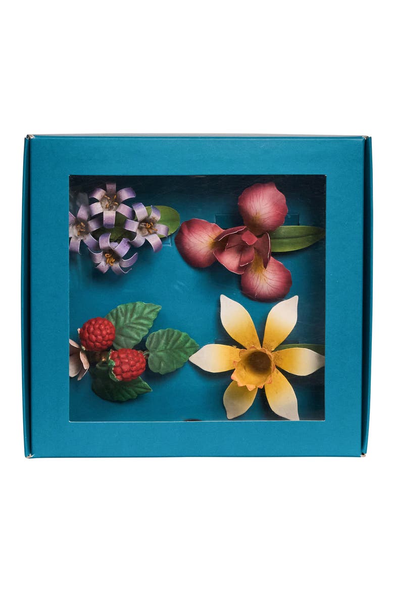 Meadow Set of 4 Napkin Rings, Alternate, color, MULTI