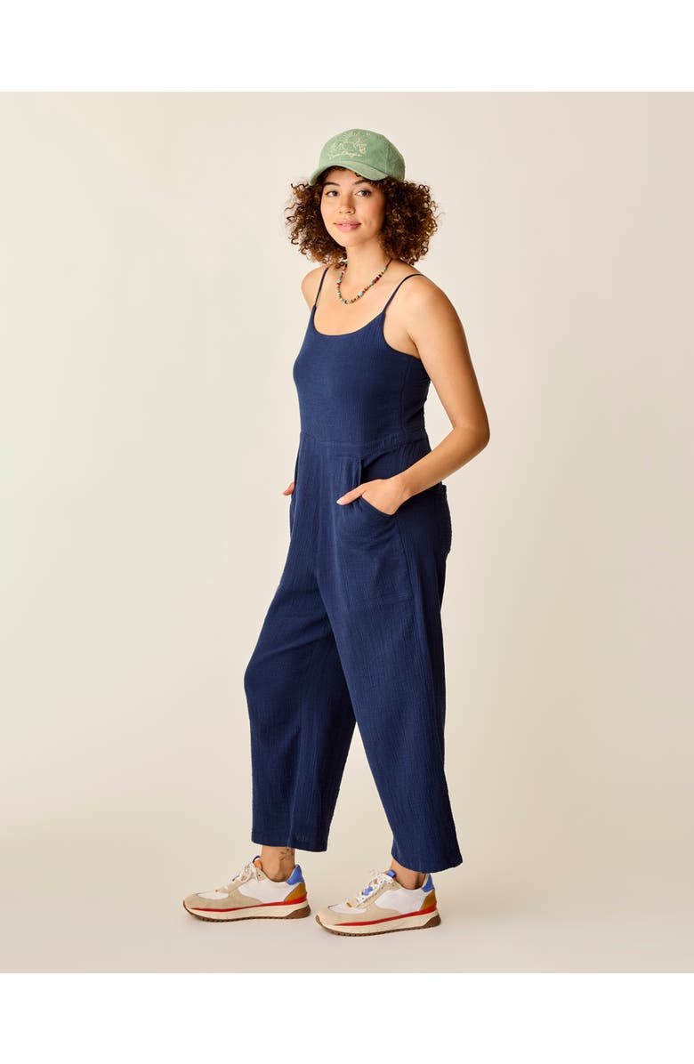 Carve Designs Knox Gauze Jumpsuit, Alternate, color, Navy