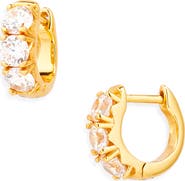 Nordstrom Chubby Cubic Zirconia Huggie Hoop Earrings