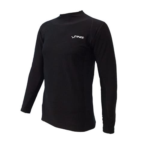 Thermal Swim Shirt Heat Retaining BiPoly Fabric UPF 50 and Up UV Protection Chlorine Resistant Adult