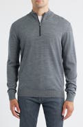 johnnie-O Raynor Merino Wool Quarter Zip Sweater
